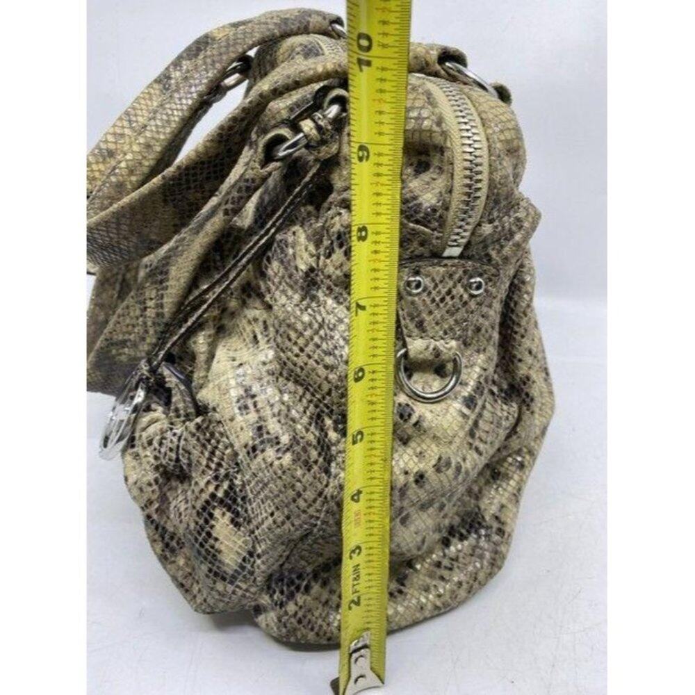 michael kors bag snake print beige leather tote - Picture 3 of 12